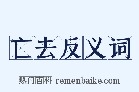 亡去反义词是什么意思的图片